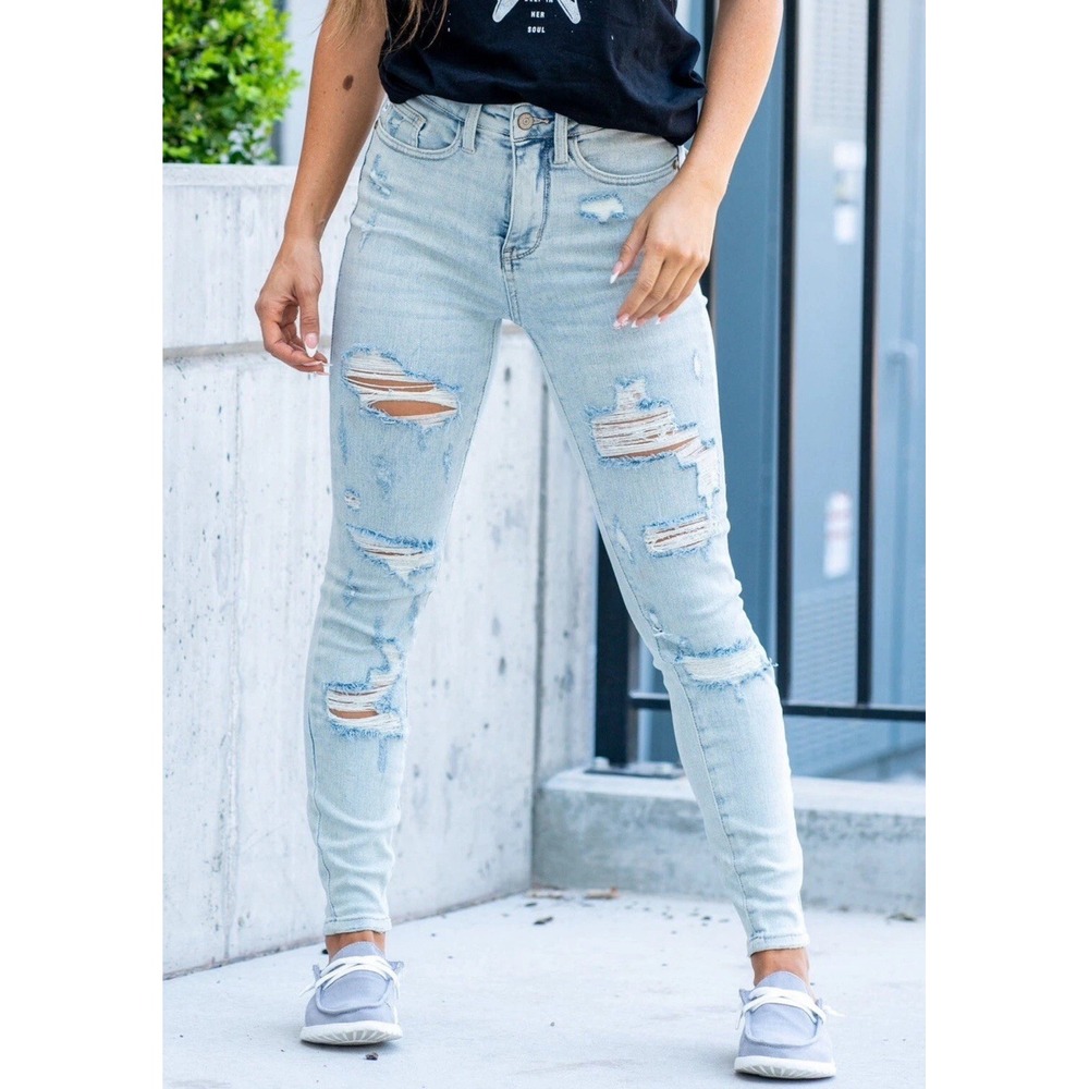 NWT JUDY BLUE Jeans 20W Bellevue High Rise Tummy Control Top Skinny JB88431LT